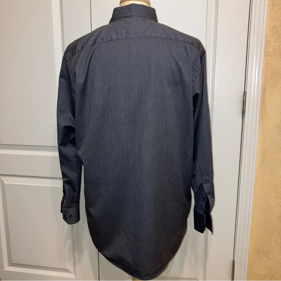 ETON Contemporary Shirt CHARCOAL Long Sleeve COTTON - Sz 17.5 (44) Excellent! - Picture 8 of 16